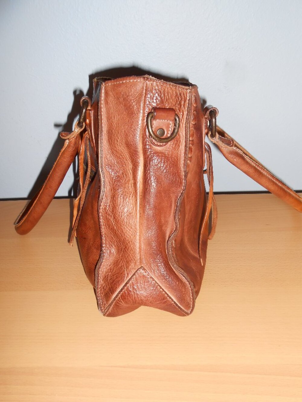 BED STU ROCKABABY Cafe Latte leather bag NO STRAP - Picture 11 of 16